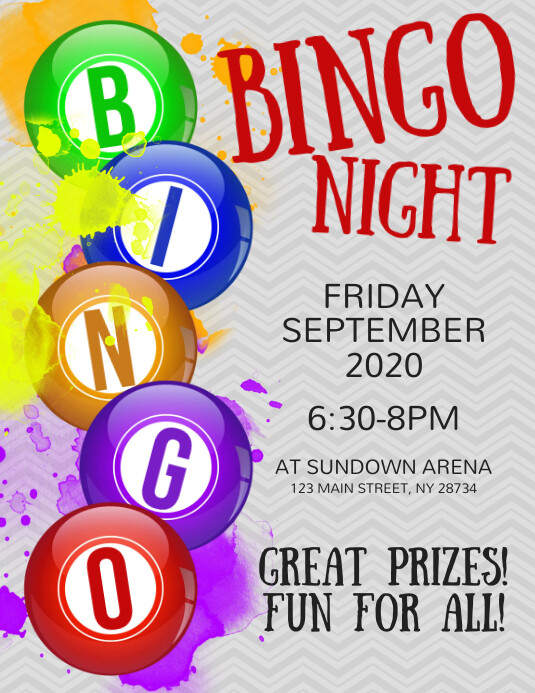 bingo-night-flyer-template-postermywall