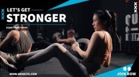 Gym and Fitness Animated Video Template Digital Display (16:9)