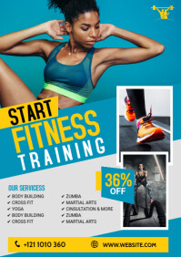 Gym Flyer A5 template