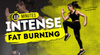 Intense Workout YouTube Channel Cover Photo template