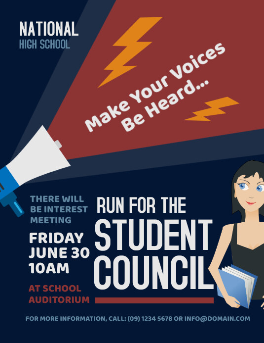 Student Council Flyer Template | PosterMyWall