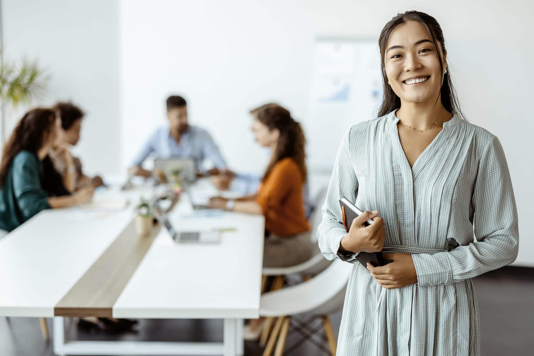 business-woman in meeting