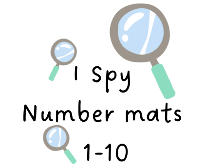 I Spy Number Mats 1-10