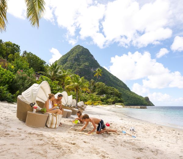 A Group Of People On A Beach