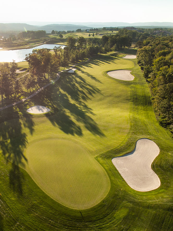 A view of the beautiful greenery of Mystic Rock.