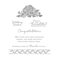 Floral Phrases Clear-Mount Stamp Set