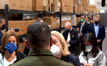 B-Roll: DHS Secretary Leads CODEL on a Tour of the Donna Temporary Processing Facility