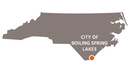 Boiling spring lakes map