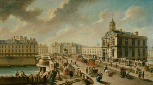 Painting of the Pont-Neuf and the Pompe de la Samaritaine in Paris. | Classroom Resources