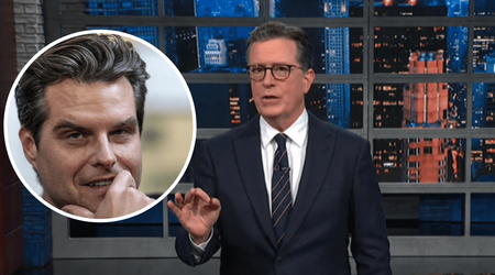 Stephen Colbert tears into 'sleaze' Matt Gaetz for sharing X-rated videos on the House floor 