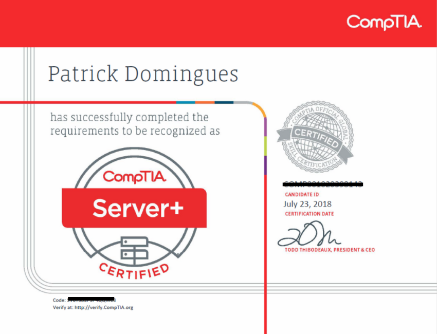 CompTIA Server+ Certification