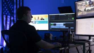 Justin Pulliam is seen editing a video | Institute for Justice