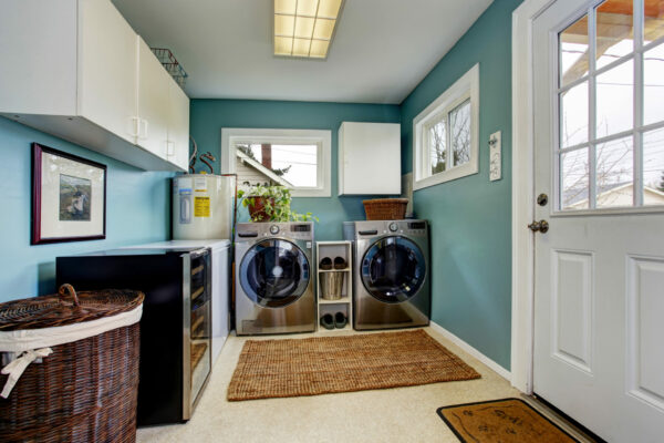 laundry room with washer and dryer