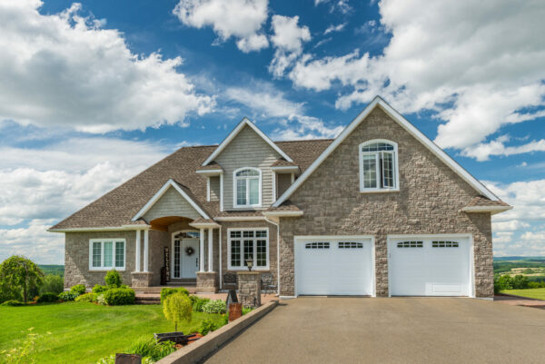 New house on a hill