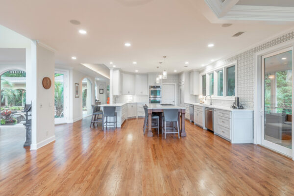 Kitchen with hardwood floors