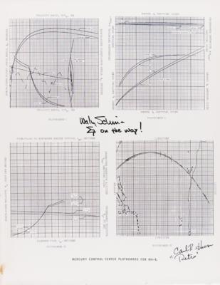 Lot #6027 Wally Schirra Signed 'MA-8 Plotboards'