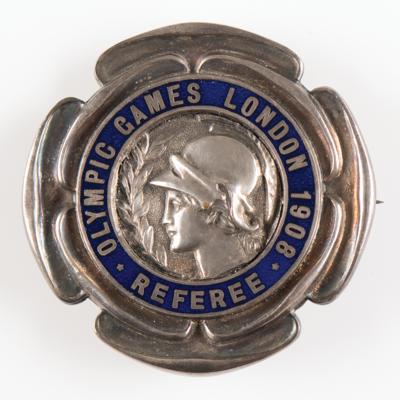 Lot #3204 London 1908 Olympics 'Referee' Badge