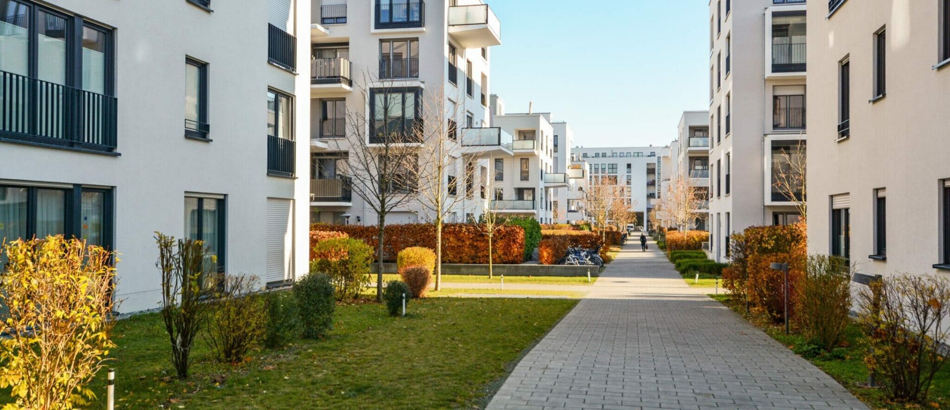 apartment buildings