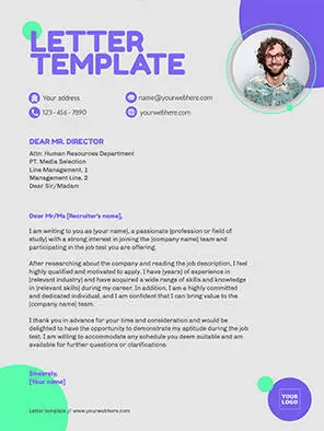 Editable business letter samples