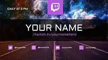 Customizable Twitch banners