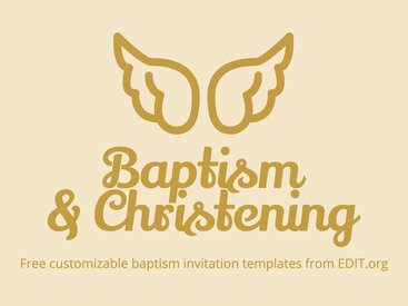 Free Baptism Invitation Templates