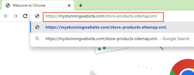 De sitemap van Wix Stores-productpagina's bekijken