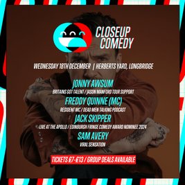 CLOSEUP COMEDY at Herberts Yard w/ Jonny Awsum