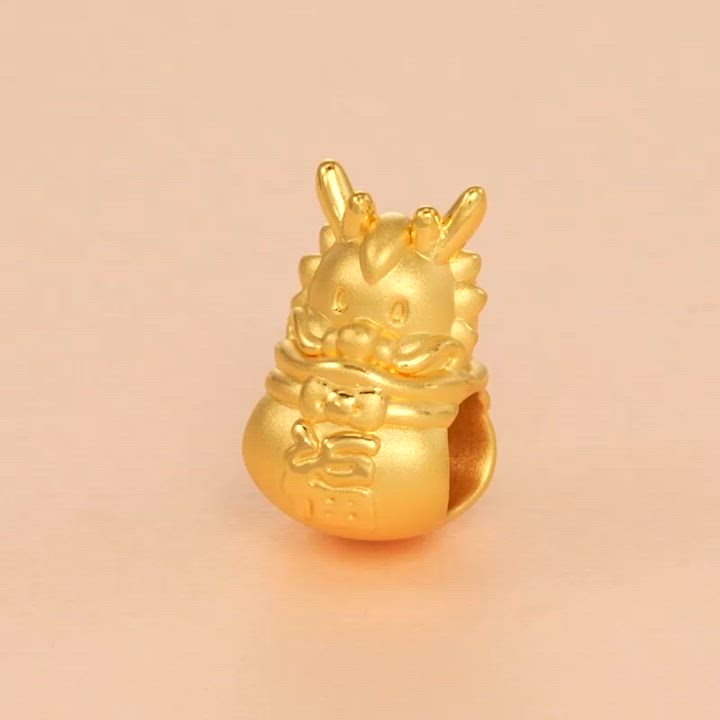 點睛品 Charme Mini 龍王送福 黃金串珠 product video thumbnail