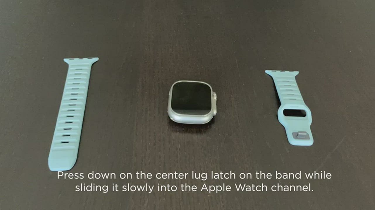 美國NOMAD Apple Watch專用高性能橡膠質感錶帶-45/44/42mm-橘 product video thumbnail
