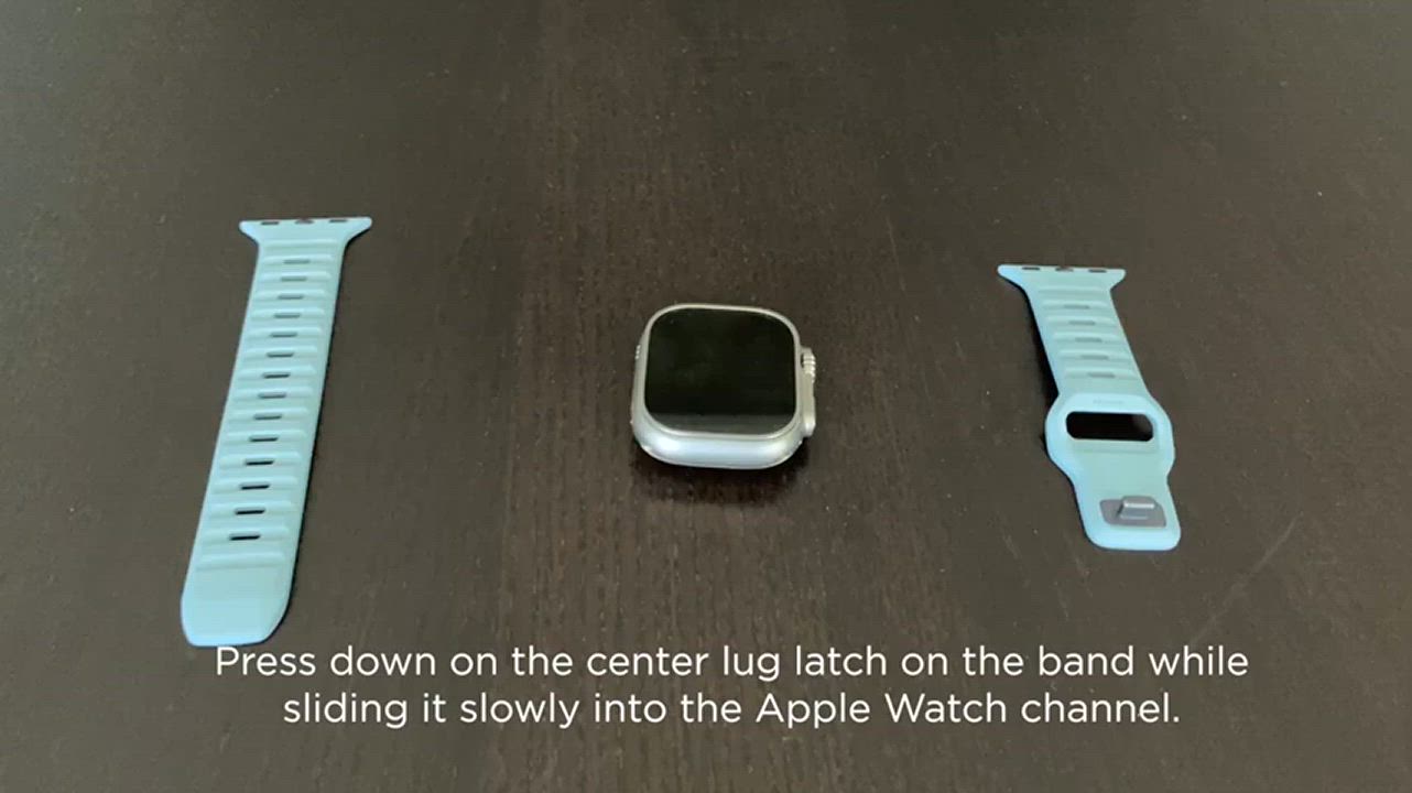 美國NOMAD Apple Watch專用運動風FKM橡膠錶帶-49/45/44/42mm-耀光 product video thumbnail