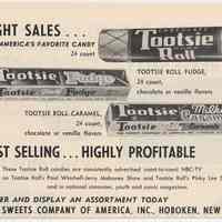 Ad, Tootsie Rolls: Sight Sales... America