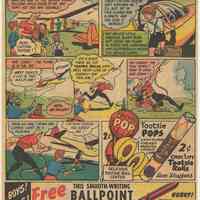 Ad, Tootsie Roll: Captain Tootsie Saves the Sailplane. (Sweets Co. of America, Hoboken); ca. 1947-1952.