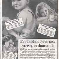 Ad, Cocomalt: Food-drink gives new energy to thousands. By R.B. Davis Co., Hoboken; in Pictorial Review, Aug. 1933.