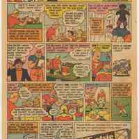 Ad, Tootsie Roll: Captain Tootsie & the Secret-Play Touchdown. (Sweets Co. of America, Hoboken); Funny Stuff #27, Nov. 1944.