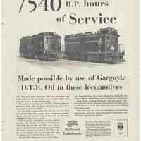 Ad featuring Hoboken Manufacturers Railroad locomotives as published in Railway Age, Dec. 26, 1931.