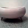  Redwing Pottery USA / "Charles Murphy" Matte Grey 3 Legged 8" Bowl/ Circa 1956