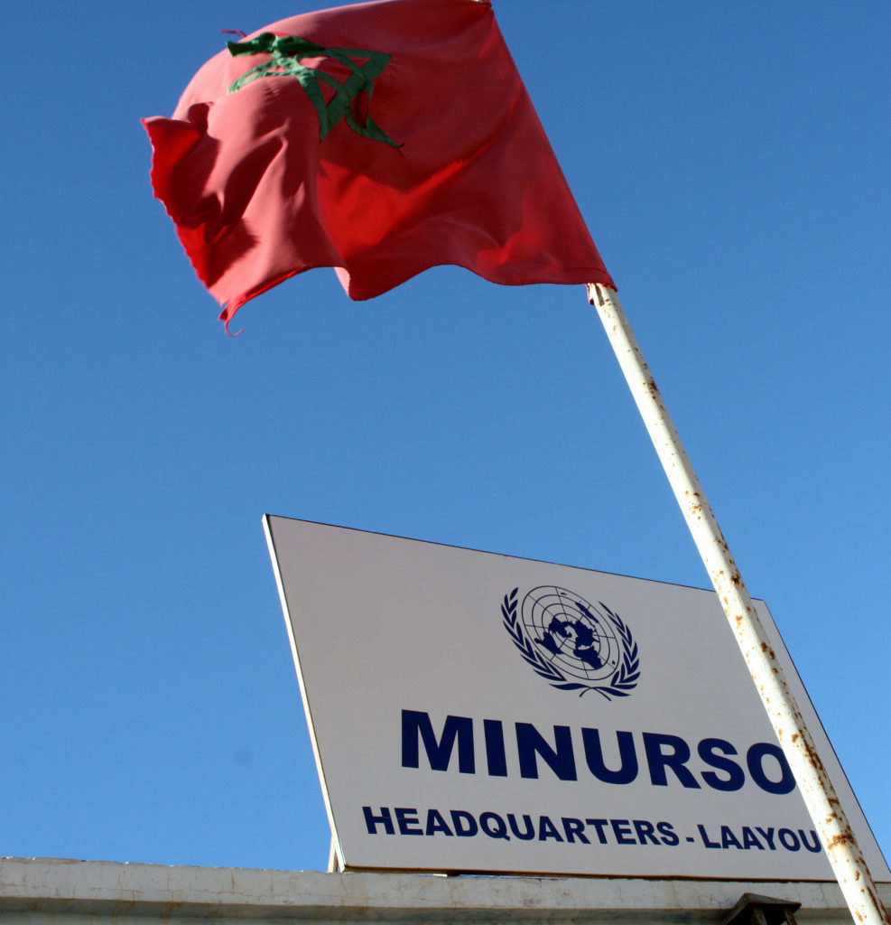 U.N. headquarters in Laayoune, Western Sahara. Photo by Larisa Epatko