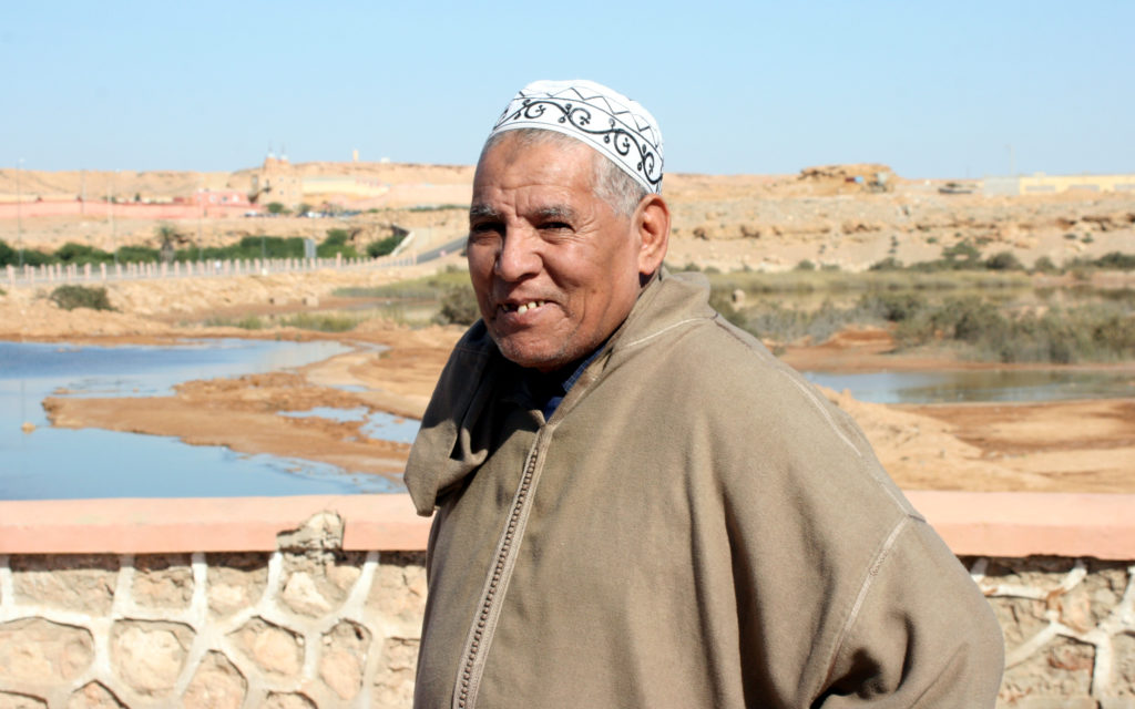 Moroccan man in Laayoune, Western Sahara. Photo by Larisa Epatko