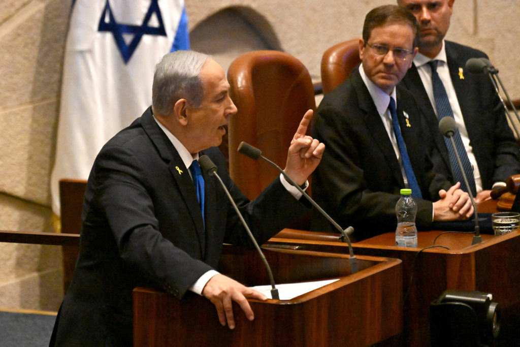 Prime Minister Benjamin Netanyahu Attends The Opening Of The Knesset