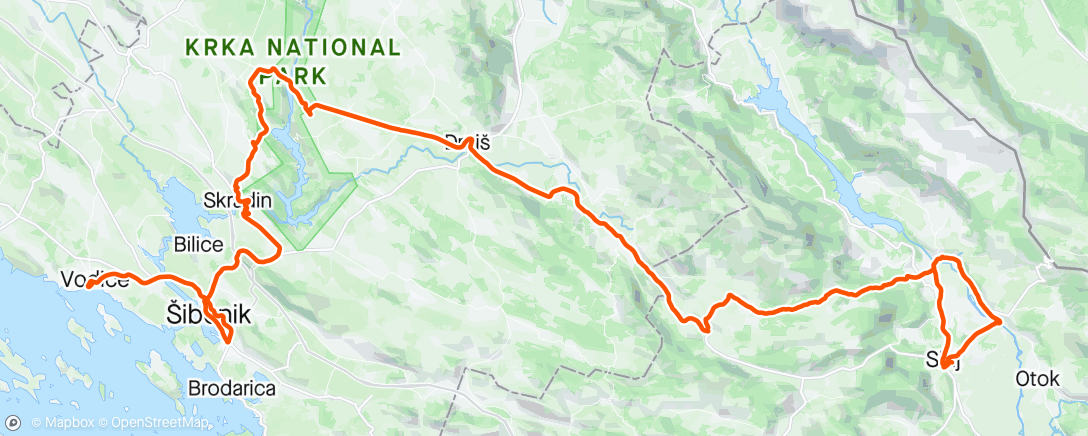 Map of the activity, Lunch Ride