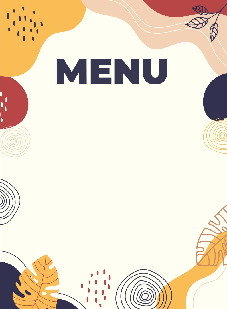 Make Your Own Menu Printable