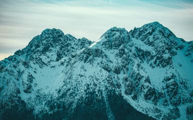 mountains, snow, peaks, slopes