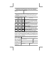 Document preview: Form NIH2683 Certification That Property Is Free From Hazards