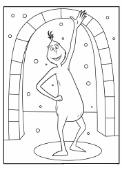 Document preview: Grinch Coloring Pages - Hello From Grinch