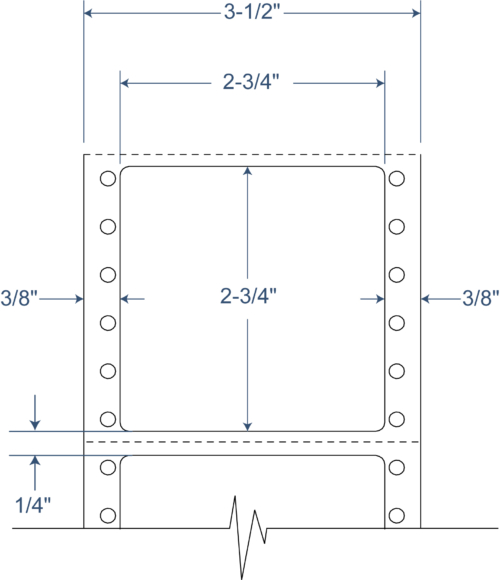 2-3/4" x 2-3/4" Pinfeed Diskette Labels