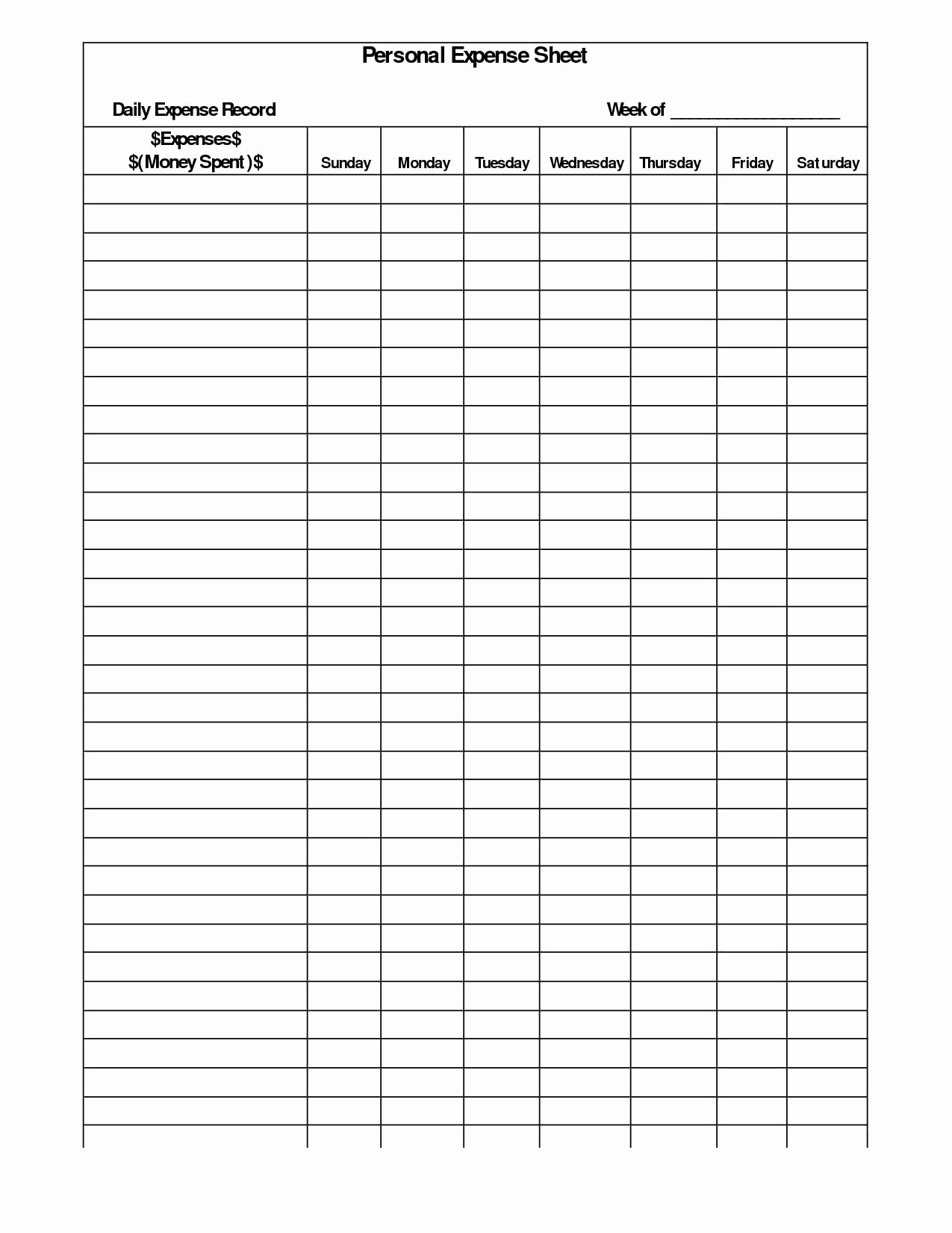 Income And Expense Tracking Worksheet