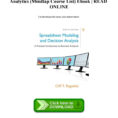 Spreadsheet Modeling And Decision Analysis Ebook Throughout Ebook Epub] Spreadsheet Modeling  Decision Analysis A Practical