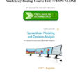 Spreadsheet Modeling And Decision Analysis Ebook Throughout Ebook $Pdf Spreadsheet Modeling  Decision Analysis A Practical