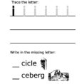 Letter Formation Worksheet Lowercase I  Free Printable