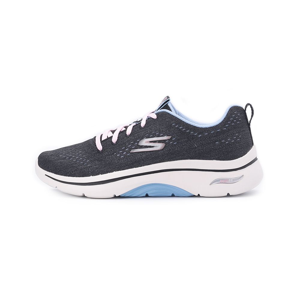 SKECHERS GO WALK ARCH FIT 2.0 綁帶運動鞋 黑 125311BKBL 女鞋-0